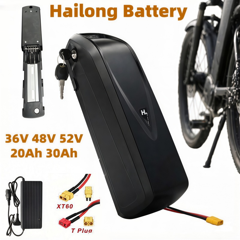 Ebike Battery 48V 20Ah Hailong - Multi-Size Ebike Battery Hailong Model, 36V