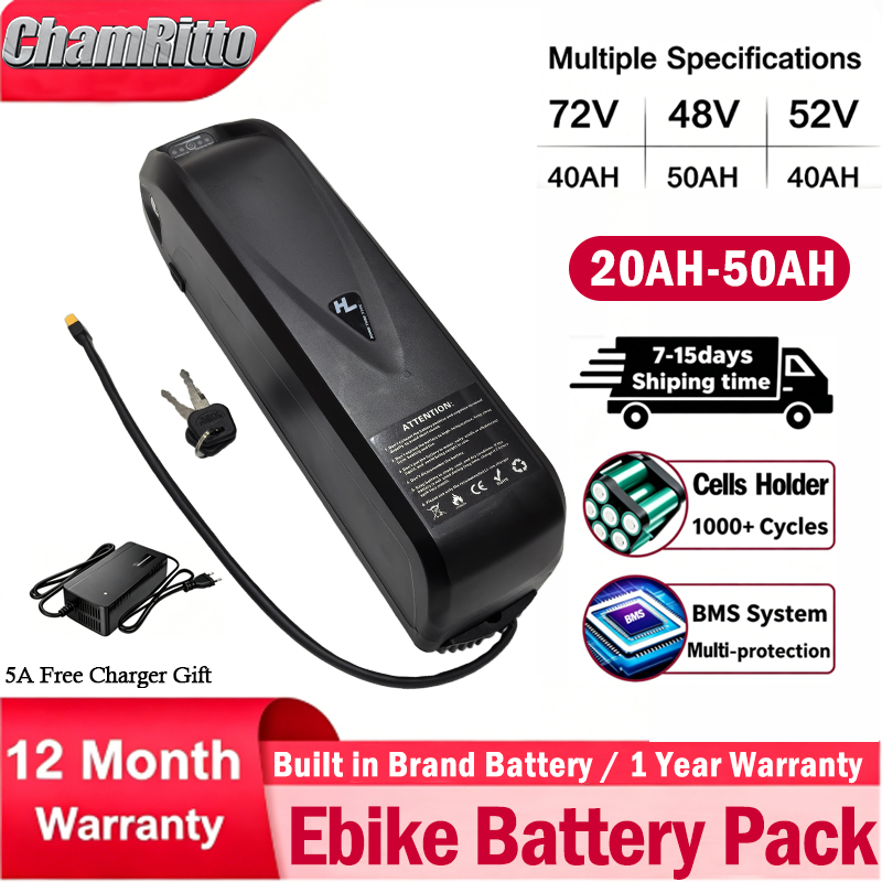 Ebike Battery 48V 20Ah Hailong - 72V60V 48V 20AH 52V 36V 30AH