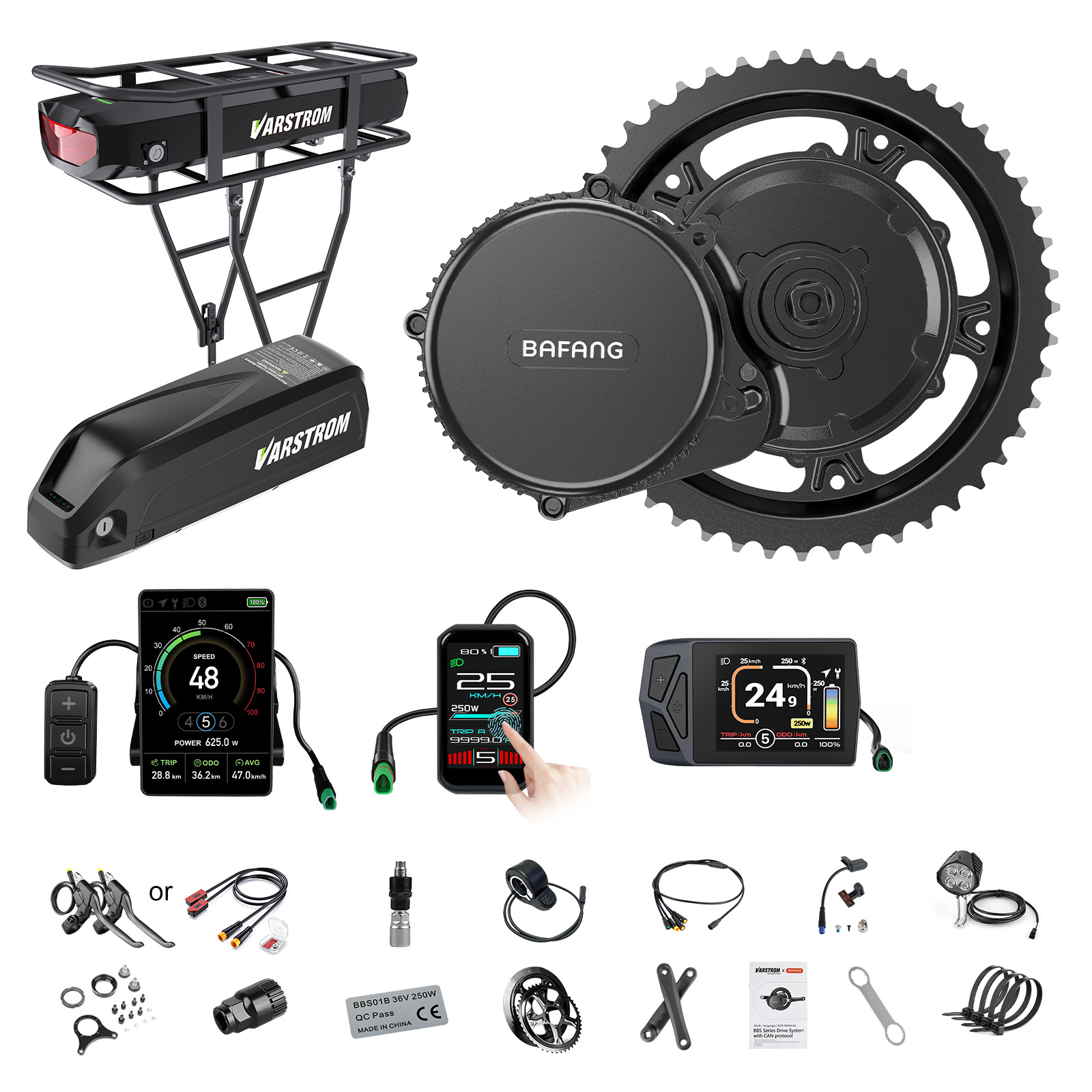 Bafang Bbs02B 48V 750W Mid Drive Kit - [US Shipping] Bafang Motor 750W 48V