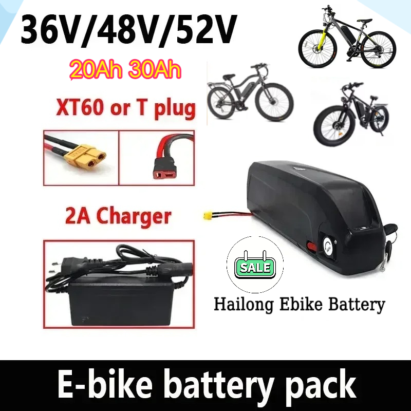 🔋36-48-52V For Motor Electric  - Ebike Battery 48V 20Ah Hailong recension och pris