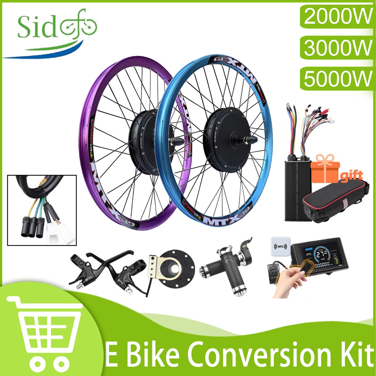 New Upgrade Ebike Conversion K - Ebike Conversion Kit 72V 3000W recension och pris