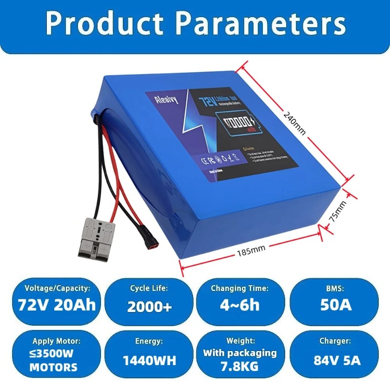 21700 72V Battery 20S4P 20AH 2 - Electric Bicycle Battery 72V 30Ah recension och pris