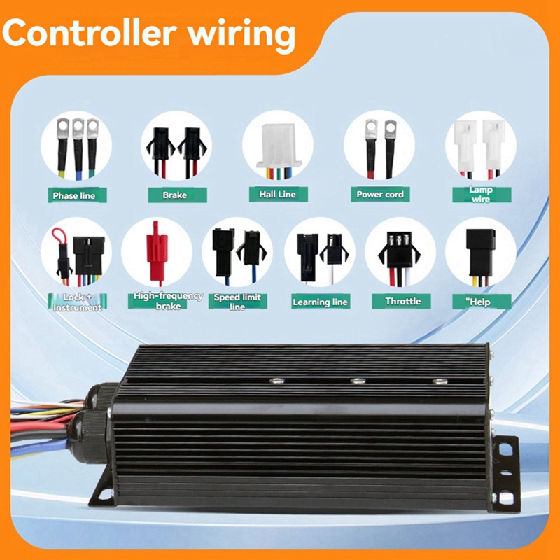 E-Bicycle Three Mode Controlle - Sine Wave Controller 48V 72V 80A recension och pris