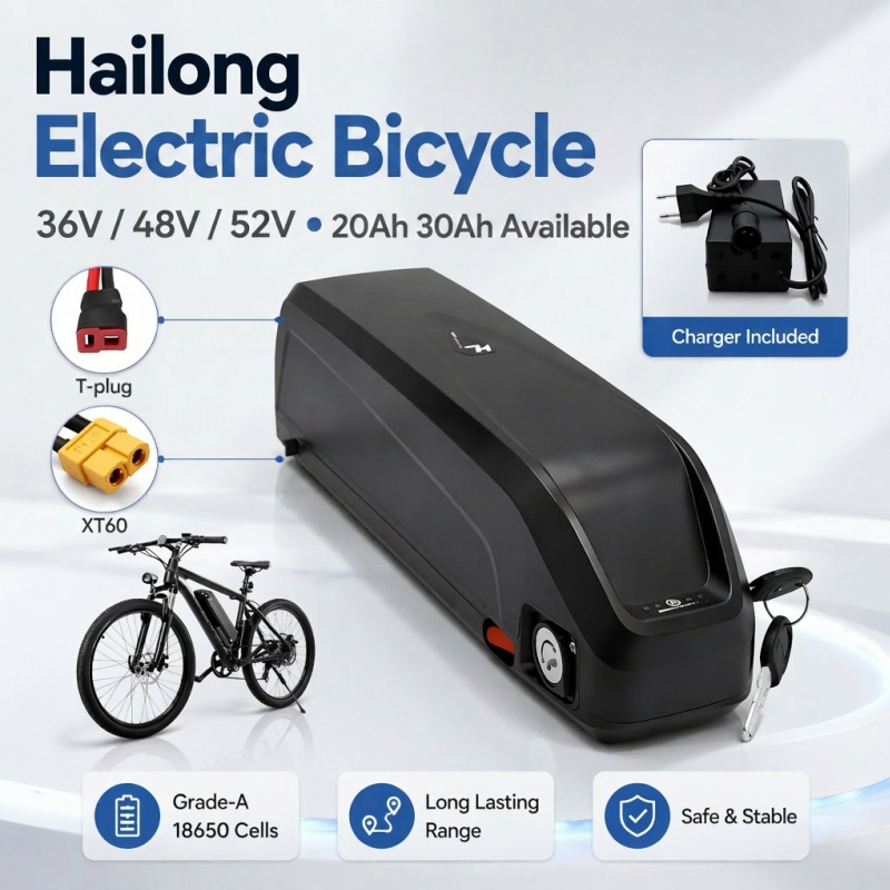 Versatile Hailong Battery, Mul - Ebike Battery 48V 20Ah Hailong recension och pris