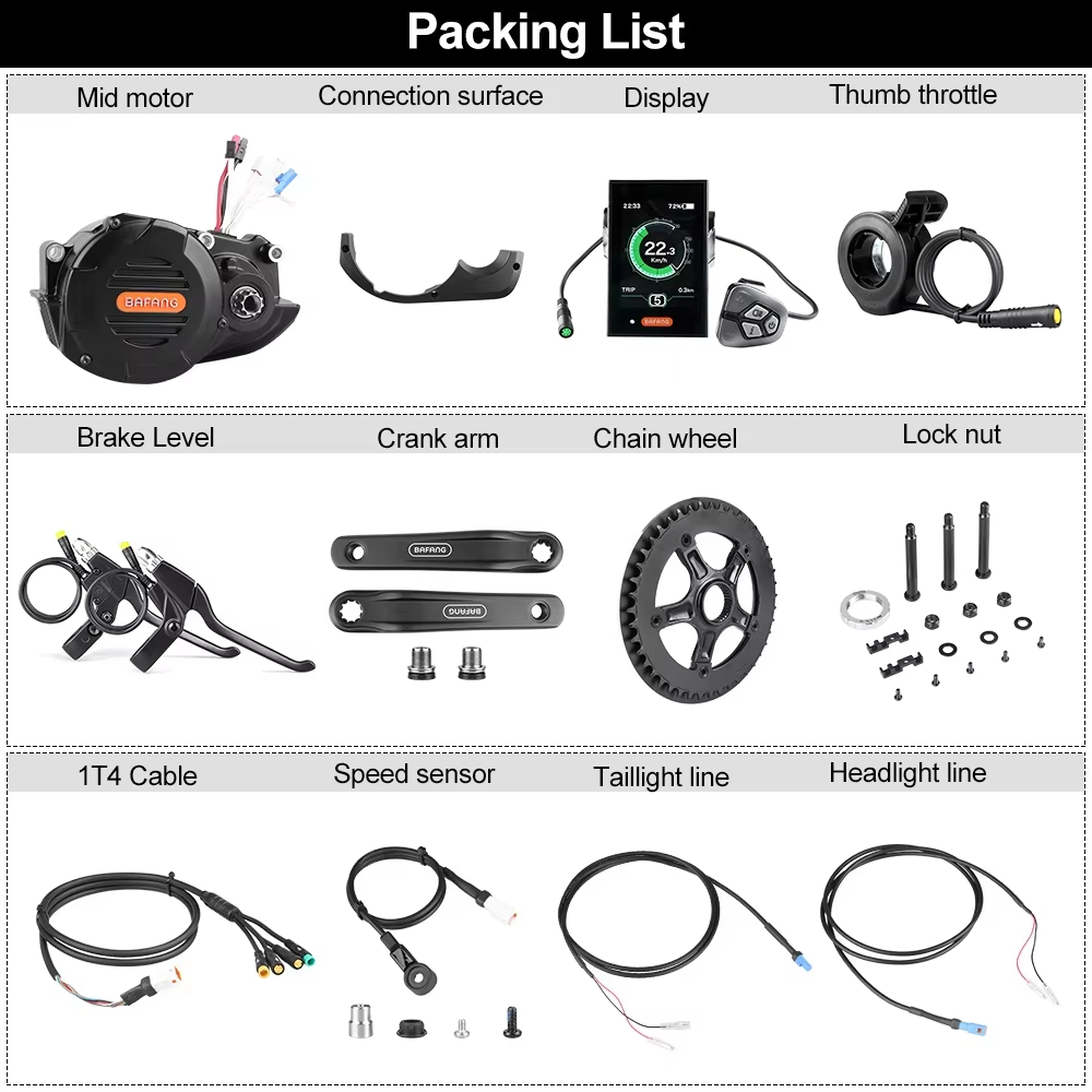 Bafang M620 G510 48V 52V 1000W - Mid Drive Motor Kit 52V 1000W recension och pris