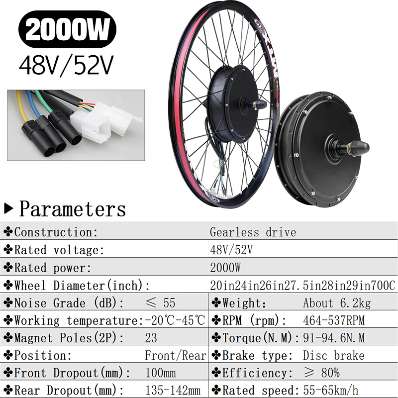 72V 5000W E-Bike Conversion Ki - Ebike Conversion Kit 72V 3000W recension och pris
