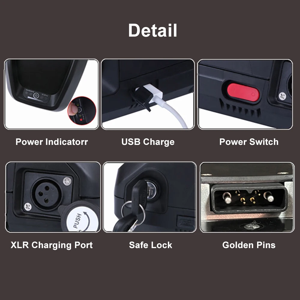 Hailong 36 52 60 72v 48v 20ah  - Ebike Battery 48V 20Ah Hailong recension och pris