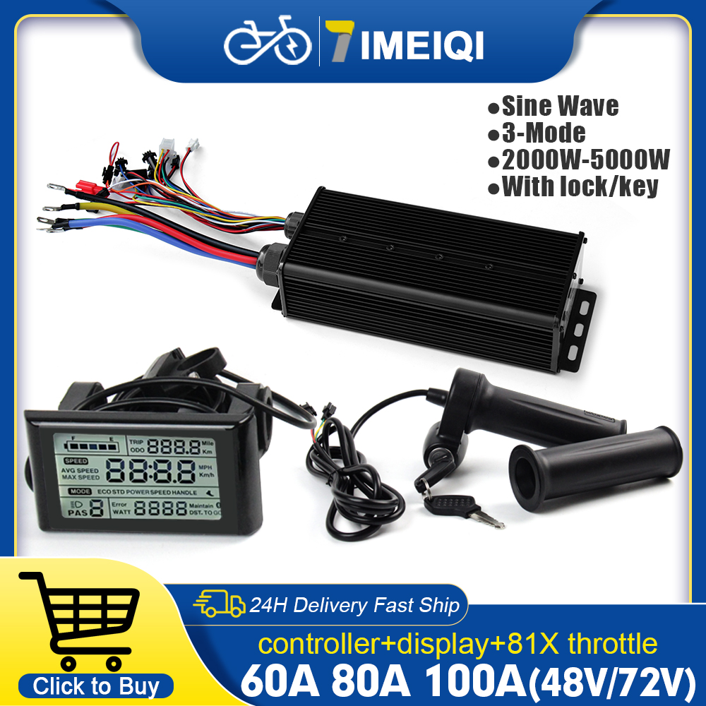 2000W-5000W 48V-72V E-Bike 3-m - Sine Wave Controller 48V 72V 80A recension och pris