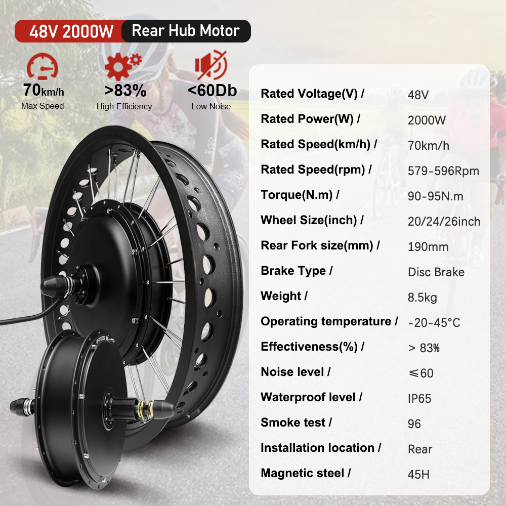 48V2000W Electric Fat Bike Mot - 72V 5000W Hub Motor Kit recension och pris