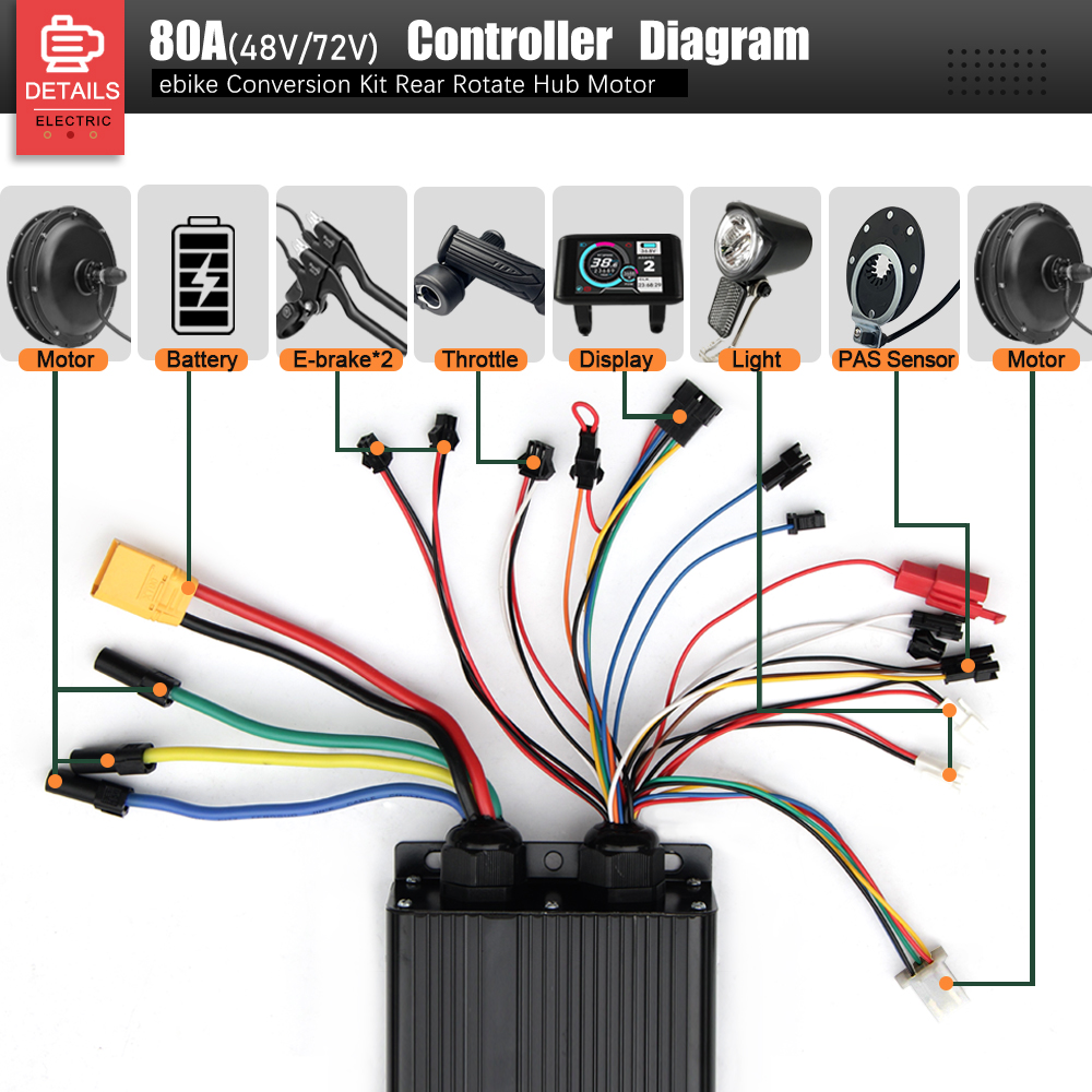 72V 3000W MTX39 E-Bike Convers - Ebike Conversion Kit 72V 3000W recension och pris