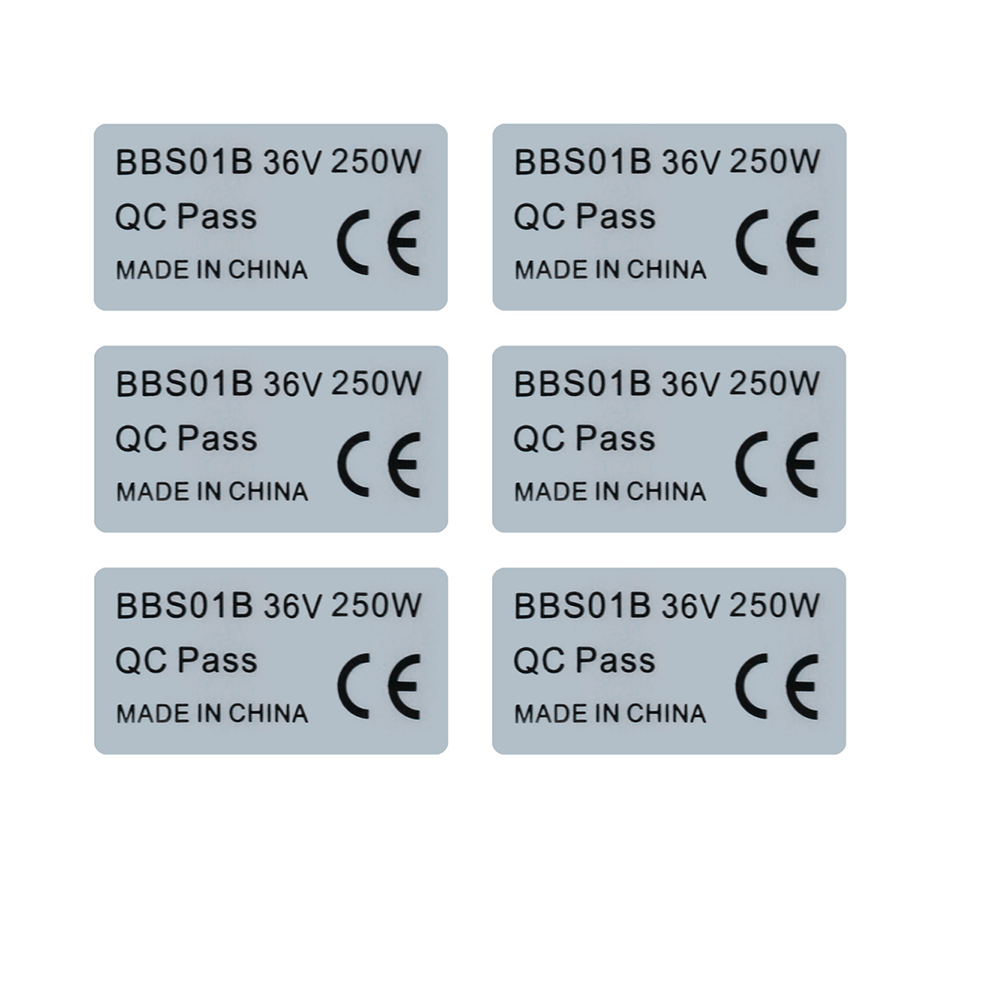 6pcs 36V 250W 48V 750W Sticker - Bafang Bbs02B 48V 750W Mid Drive Kit recension och pris