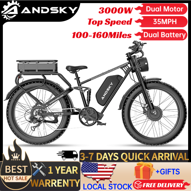 ANDSKY Apex50 AWD Electric Bik - Mid Drive Motor Kit 52V 1000W recension och pris